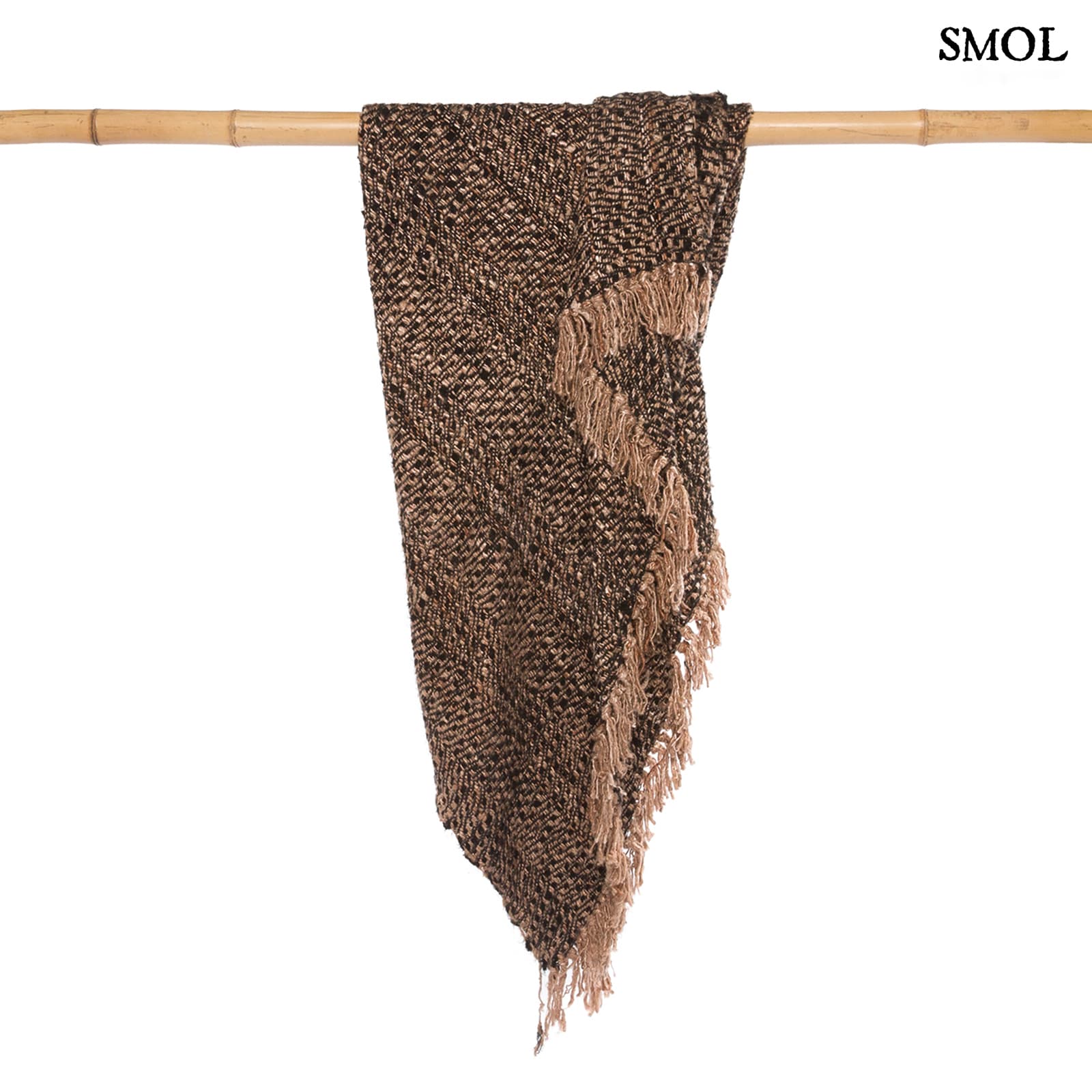 PLAID BLACK COPPER, pamut pléd, 170x130 - smol.hu