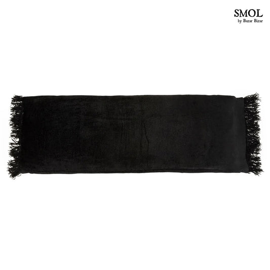smol.hu -ZWARA, fekete, bársony párnahuzat, 100x35 cm termékkép
