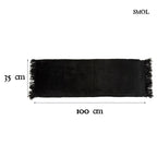 GEE BLACK, bársony díszpárnahuzat, 35x100 - smol.hu