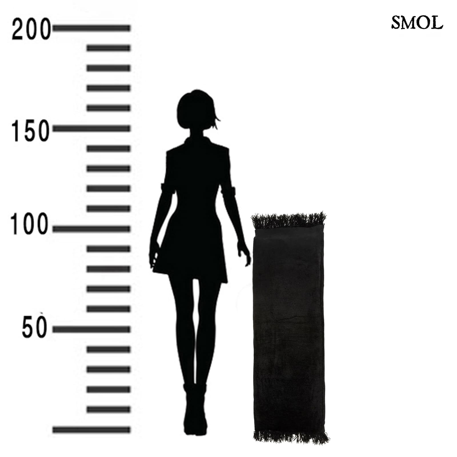 GEE BLACK, bársony díszpárnahuzat, 35x100 - smol.hu