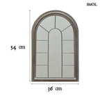ARRI- vintage falitükör – íves ablak forma, 54 cm - smol.hu - méretekkel