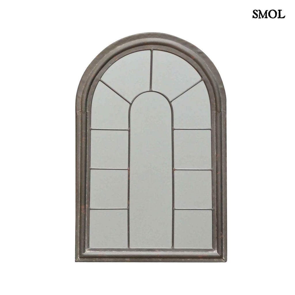 ARRI- vintage falitükör – íves ablak forma, 54 cm - smol.hu - fehér háttérrel