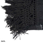 Ágytakaró - fekete, pamut, 260x122 cm | GYPSYB - SMOL