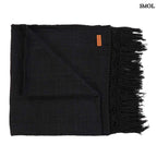 Ágytakaró - fekete, pamut, 260x122 cm | GYPSYB - SMOL