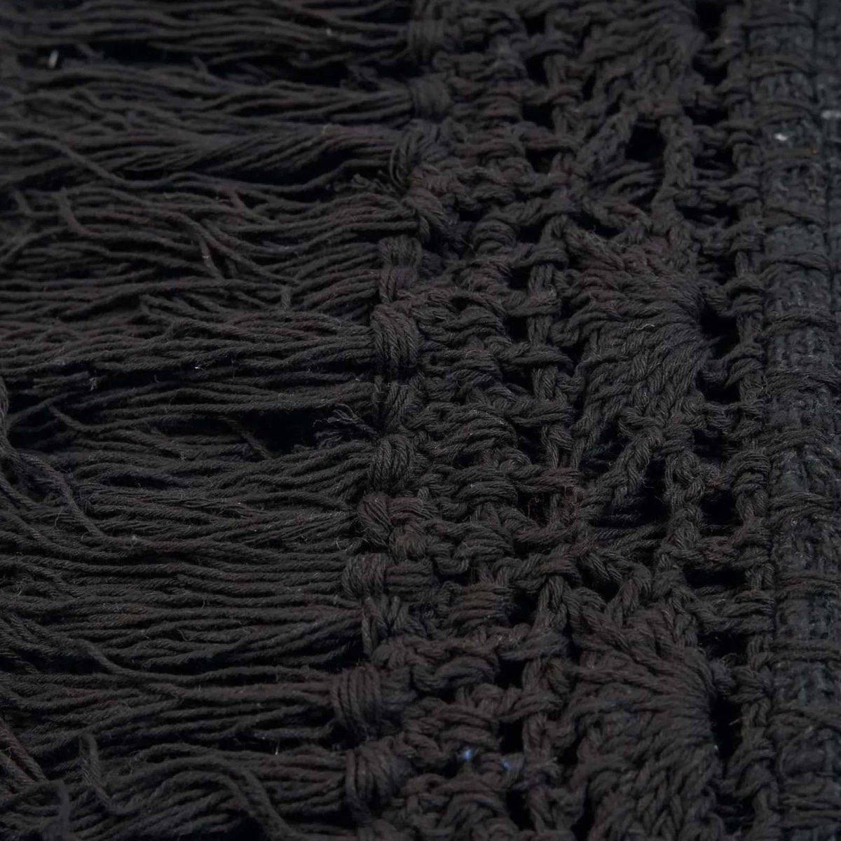 Ágytakaró - fekete, pamut, 260x122 cm | GYPSYB - SMOL