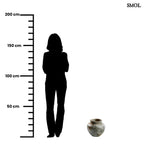 Antik hatású kerámia váza – szürke, M | FUNKY - SMOL
