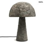 Asztali lámpa természetes betonból - fehér háttérrel