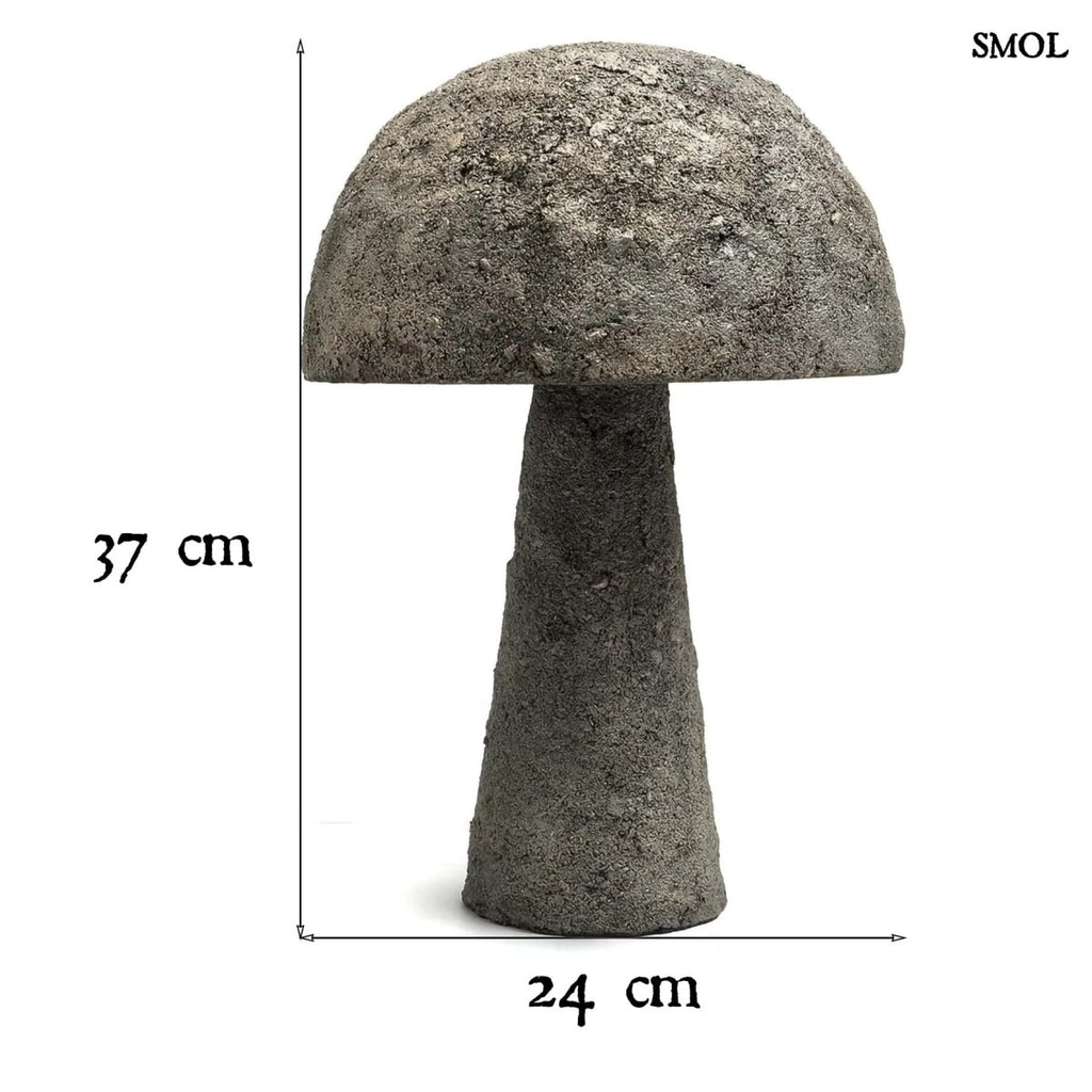 Asztali lámpa természetes betonból - méretekkel
