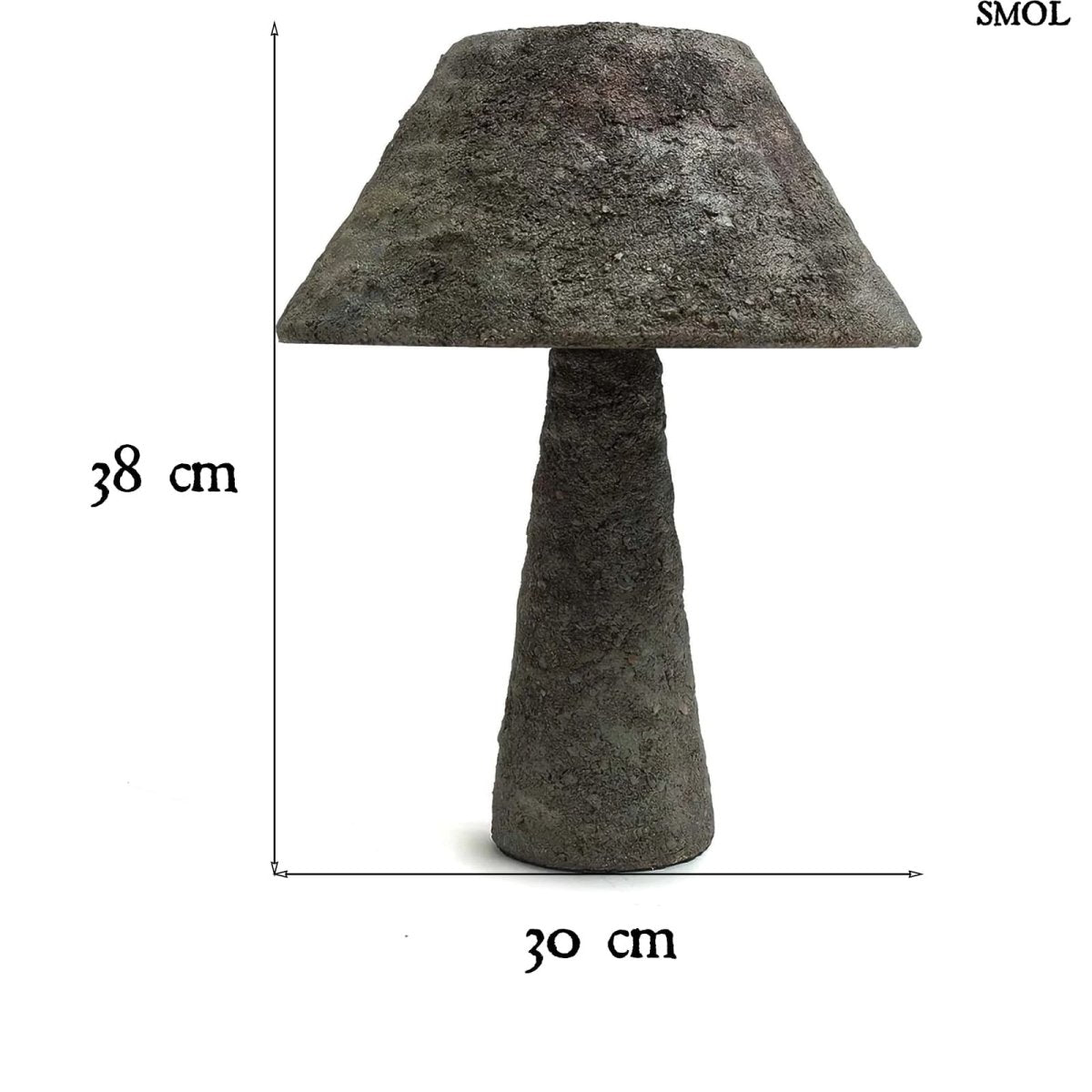 Asztali lámpa - beton, 38 cm | COSY - SMOL