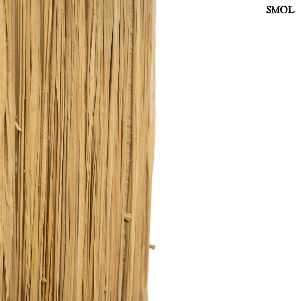 Asztali lámpa - fehér, rattannal, 51 cm | MOLOKAI - SMOL