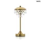 Table Lamp with Crystal Pendants – Cordless (LED) | CHANDELETTE