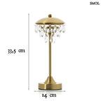 Asztali Lámpa Kristály Függőkkel – Vezeték Nélküli (LED) | CHANDELETTE