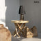 Table lamp - with rattan, black, terracotta, 57 cm | NAXOS