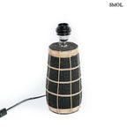 Asztali lámpa - rattannal, fekete, terrakotta, 57 cm | NAXOS - SMOL