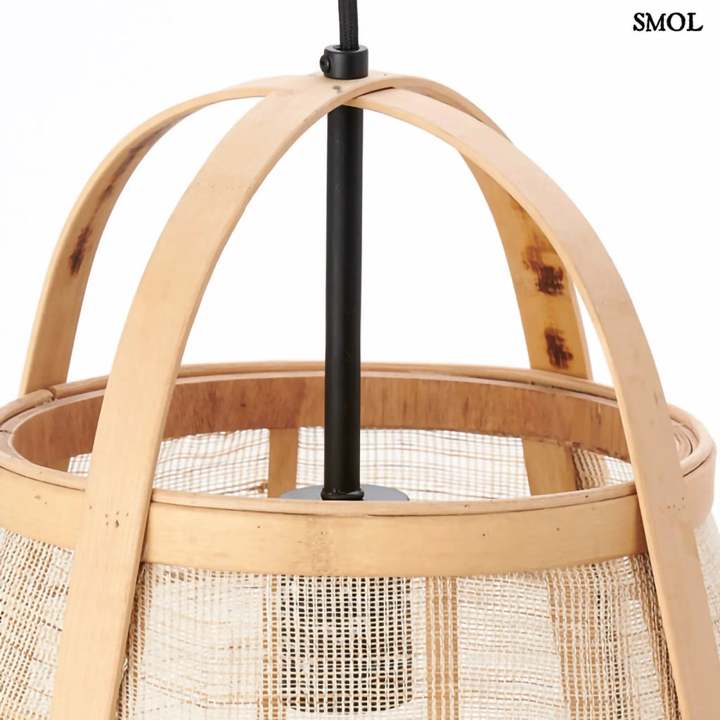 Bambusz függőlámpa – japán stílus | ALUPU | SMOL - felső rész oldalról