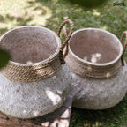 Bambusz Tárolókosár - fehér | BENOA - SMOL