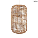 Natural Banana Leaf Pendant Lamp Shade, Slim Cylinder, XL | KUSO