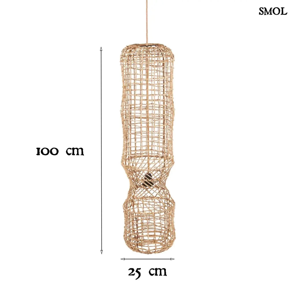 Függőlámpaernyő - banánlevél, XL | GUANYIN | SMOL - méretekkel