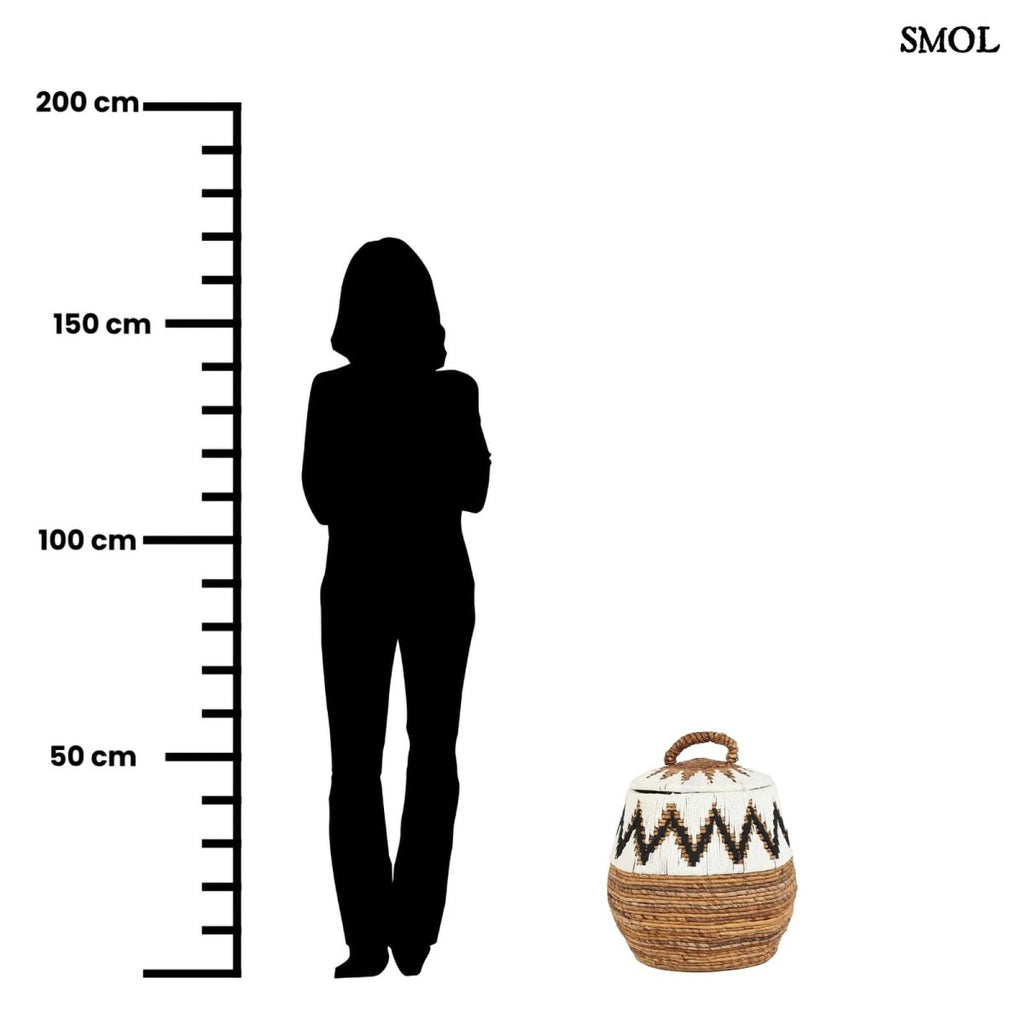 Banánlevél tárolókosár fedéllel – M | LITTLE BAY - SMOL