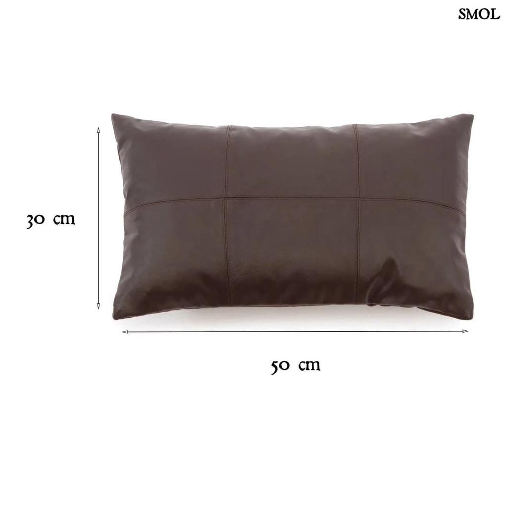 Barna Bőr Párnahuzat, 30x50 | CHOCO - SMOL