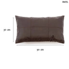 Barna Bőr Párnahuzat, 30x50 | CHOCO - SMOL