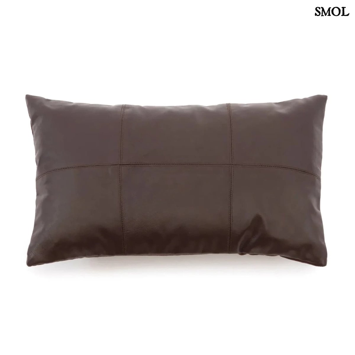 Barna Bőr Párnahuzat, 30x50 | CHOCO - SMOL