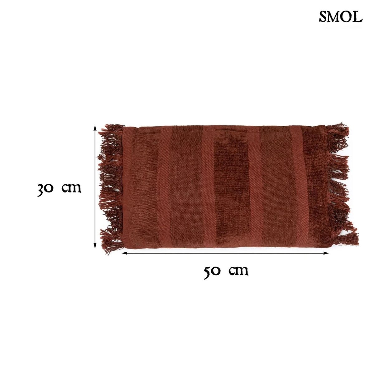 Bársony Díszpárnahuzat, 30x50 | GEE BURGUNDY - SMOL