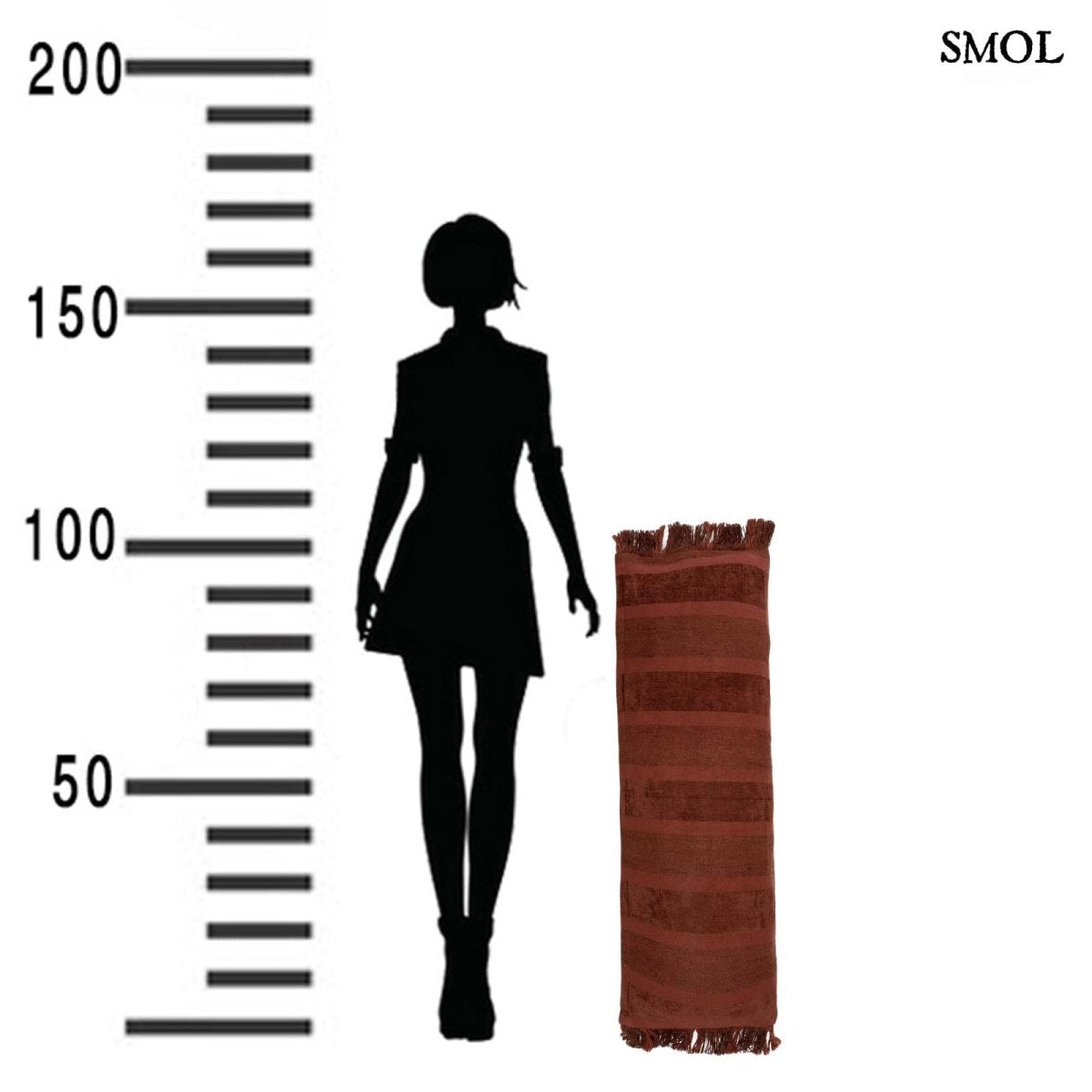 Bársony Díszpárnahuzat, 35x100 | GEE BURGUNDY - SMOL