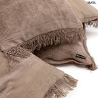 Betonszürke bársony díszpárnahuzat több méretben, egymáson