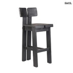 Bárszék - fekete, fa, beltéri és kültéri, 108 cm | SAMA SAMA - SMOL