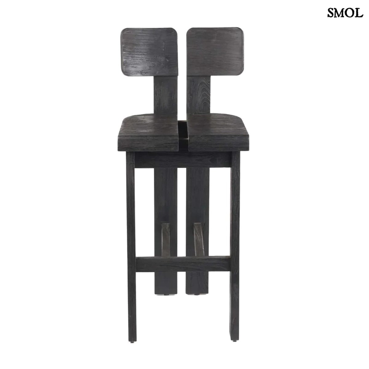 Bárszék - fekete, fa, beltéri és kültéri, 108 cm | SAMA SAMA - SMOL