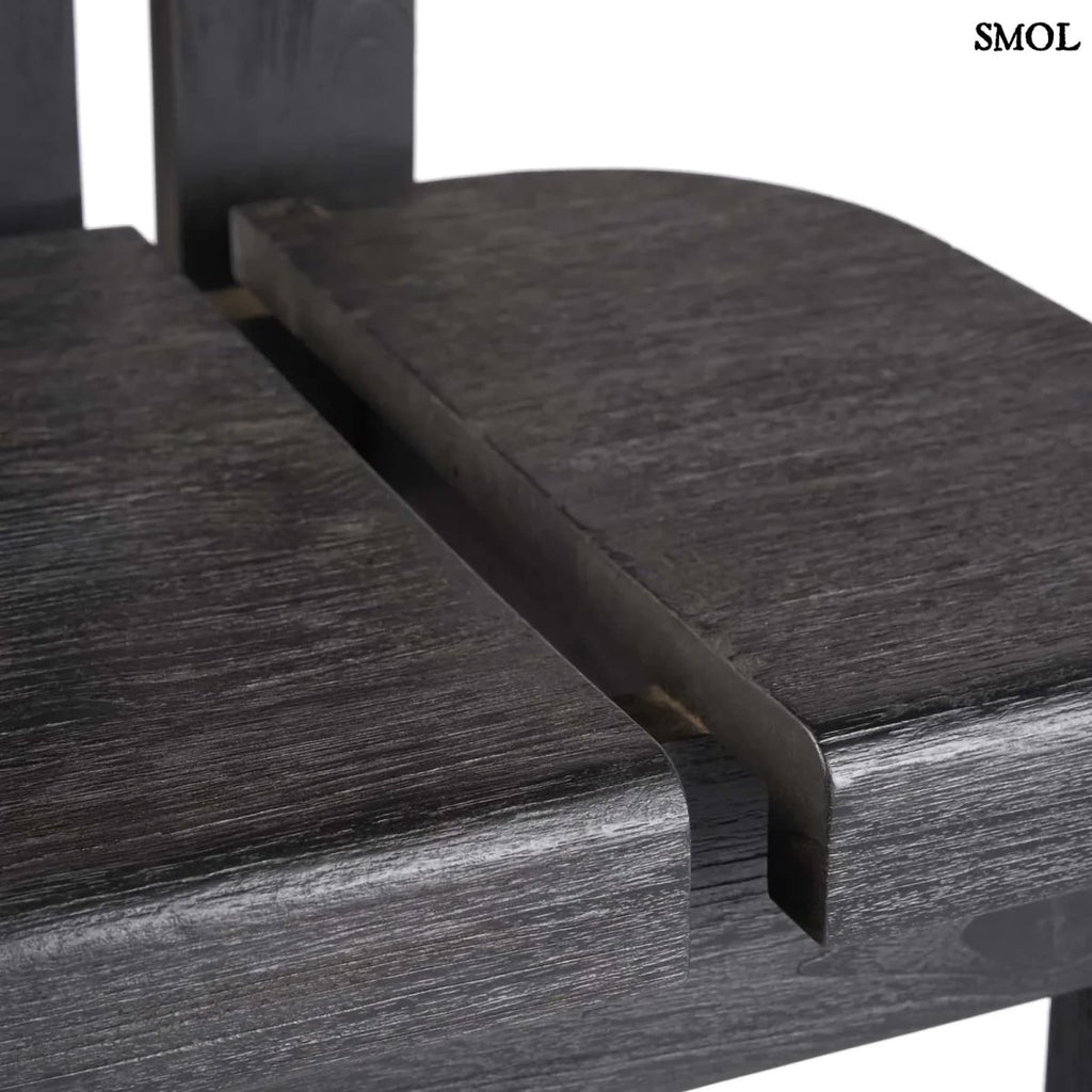 Bárszék - fekete, fa, beltéri és kültéri, 108 cm | SAMA SAMA - SMOL