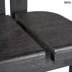 Bárszék - fekete, fa, beltéri és kültéri, 108 cm | SAMA SAMA - SMOL