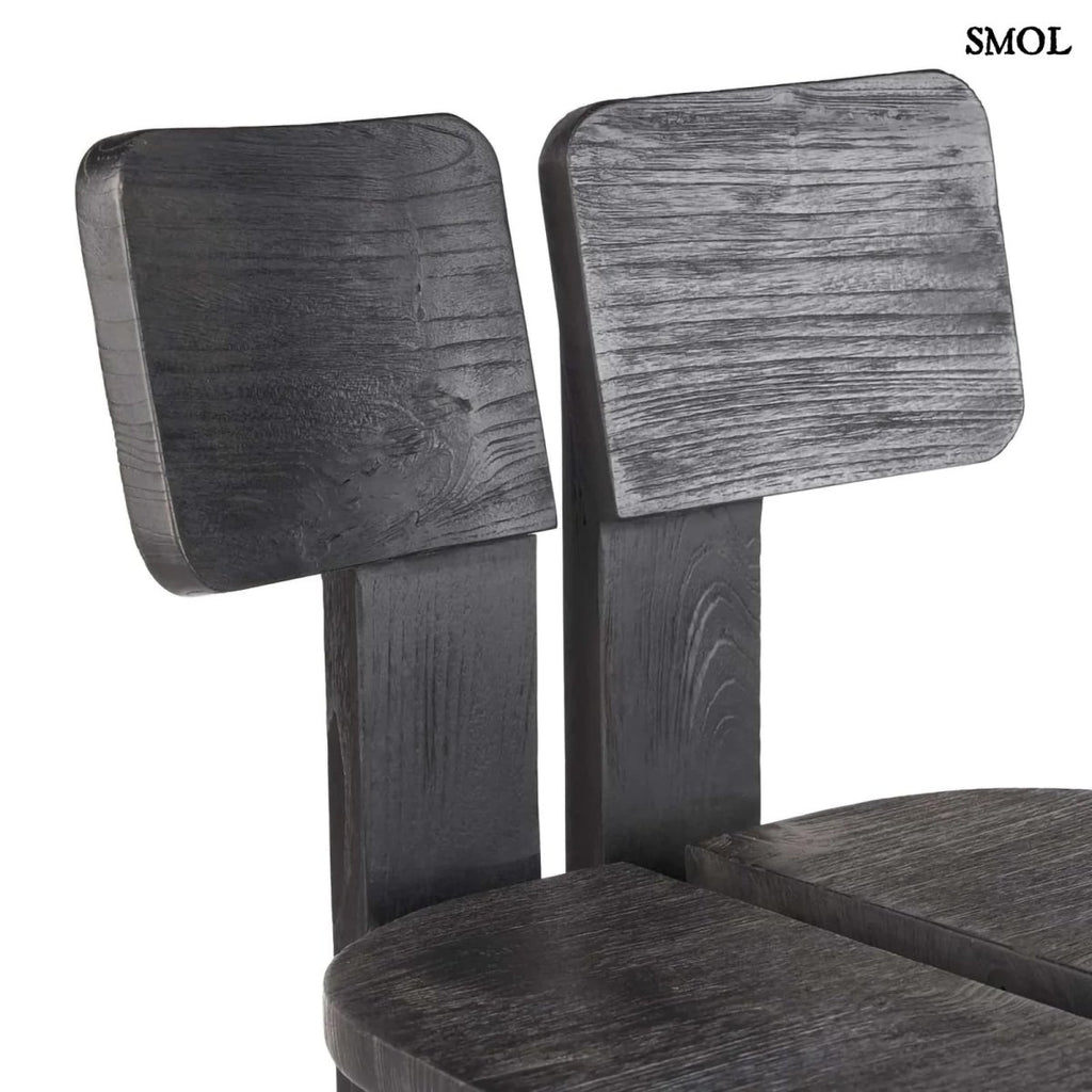 Bárszék - fekete, fa, beltéri és kültéri, 108 cm | SAMA SAMA - SMOL