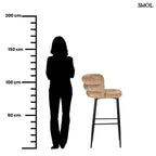 Bárszék - kárpitozott, 104 cm | CLOUD BAR CARAMEL - SMOL