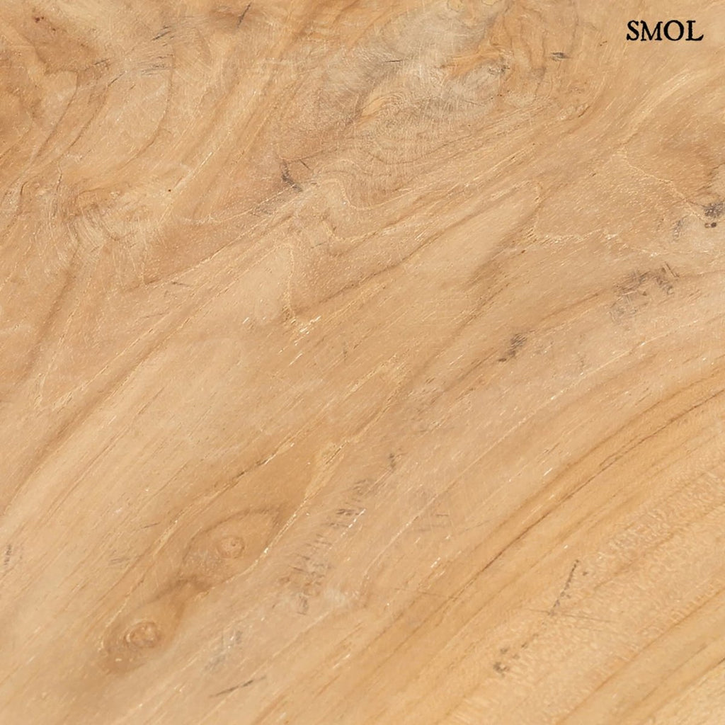 Természetes teakfa bárszék suarfa ülőlappal ülőlap nagyítva