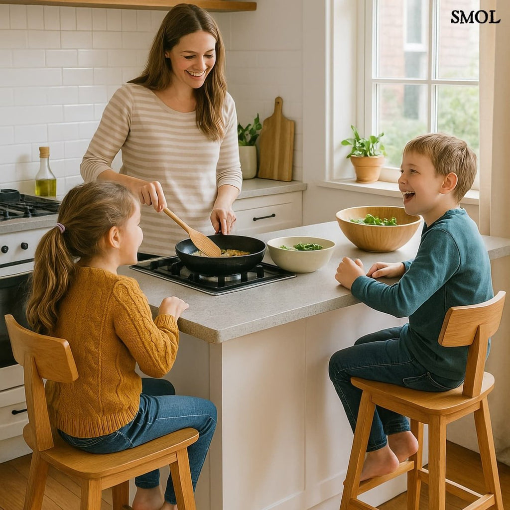 Bárszék - természetes teakfa, 109 cm | LOVYA - SMOL