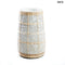 Betonhatású terrakotta váza rattannal - S | CUTIE