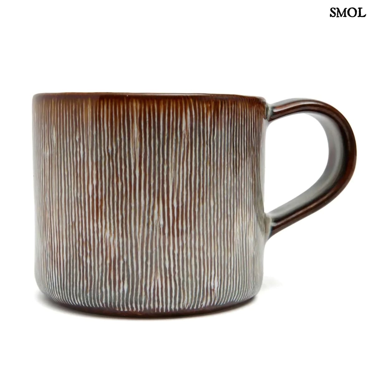 Bögre szett hat darab kézzel készült kerámiából - oldalról