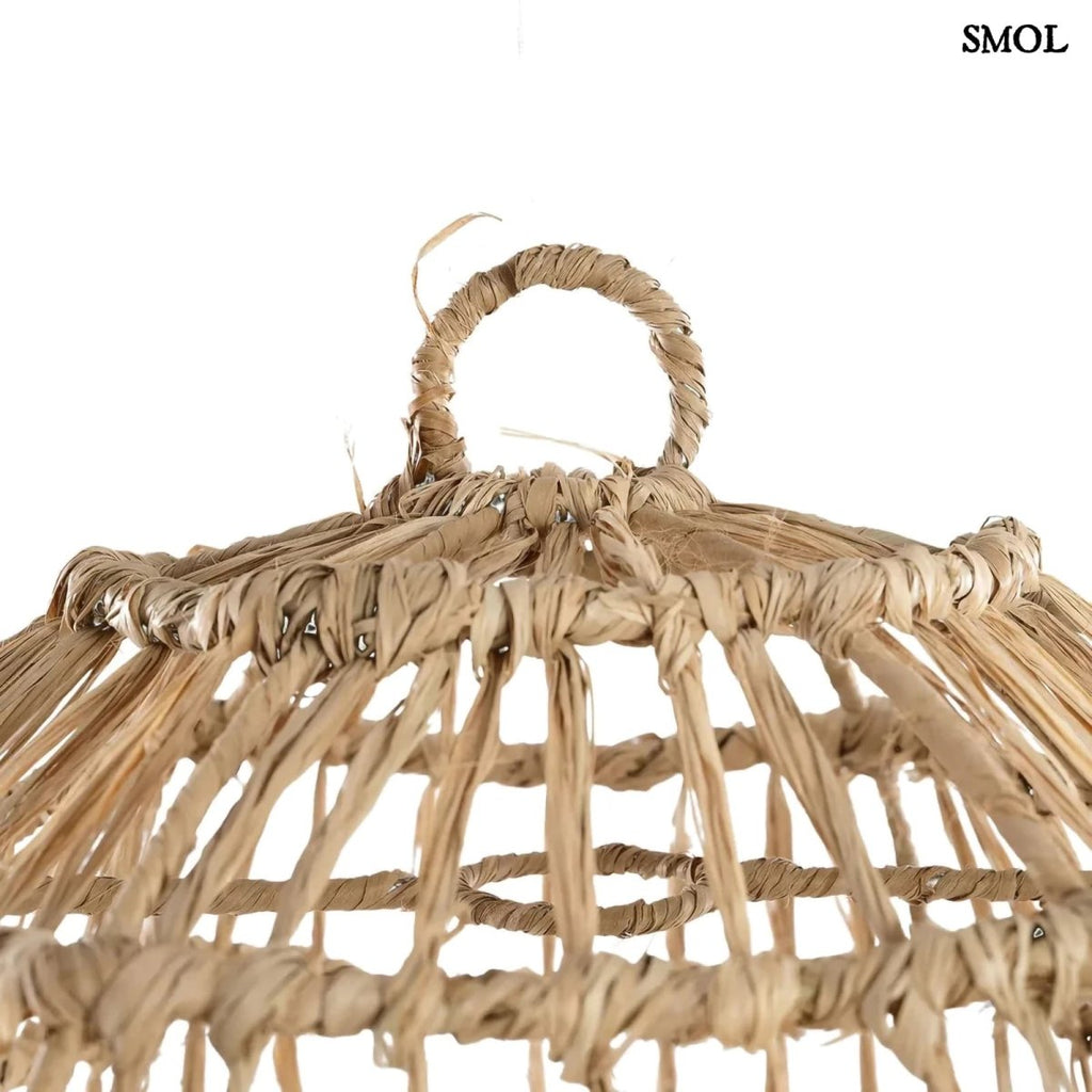 Bohó, Fonott Fű Lámpaernyő, 40 cm | CASITA - SMOL