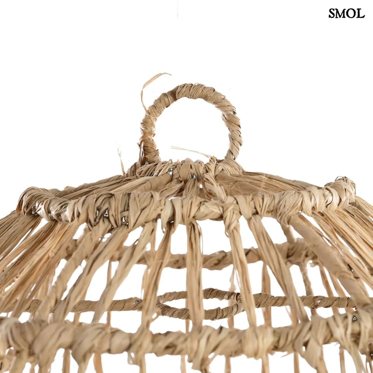 Bohó, Fonott Fű Lámpaernyő, 40 cm | CASITA - SMOL