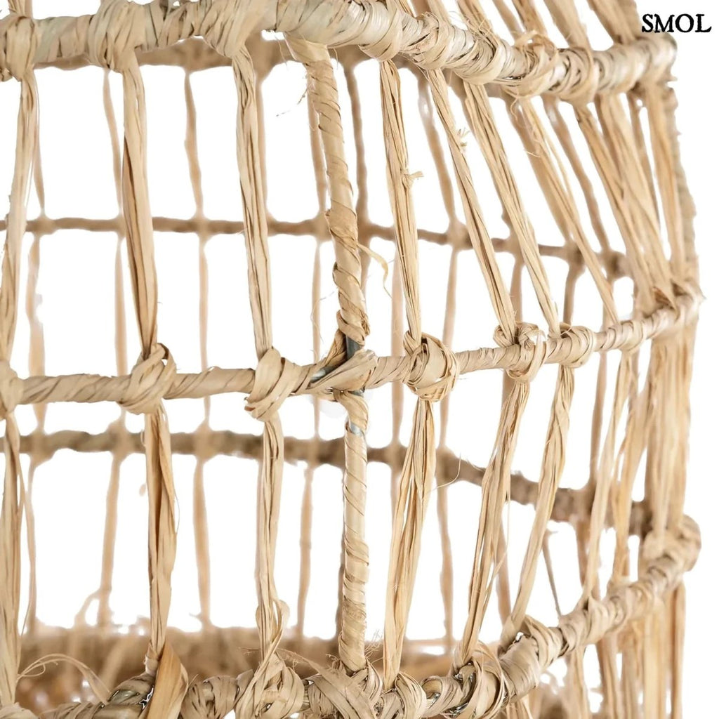 Bohó, Fonott Fű Lámpaernyő, 40 cm | CASITA - SMOL