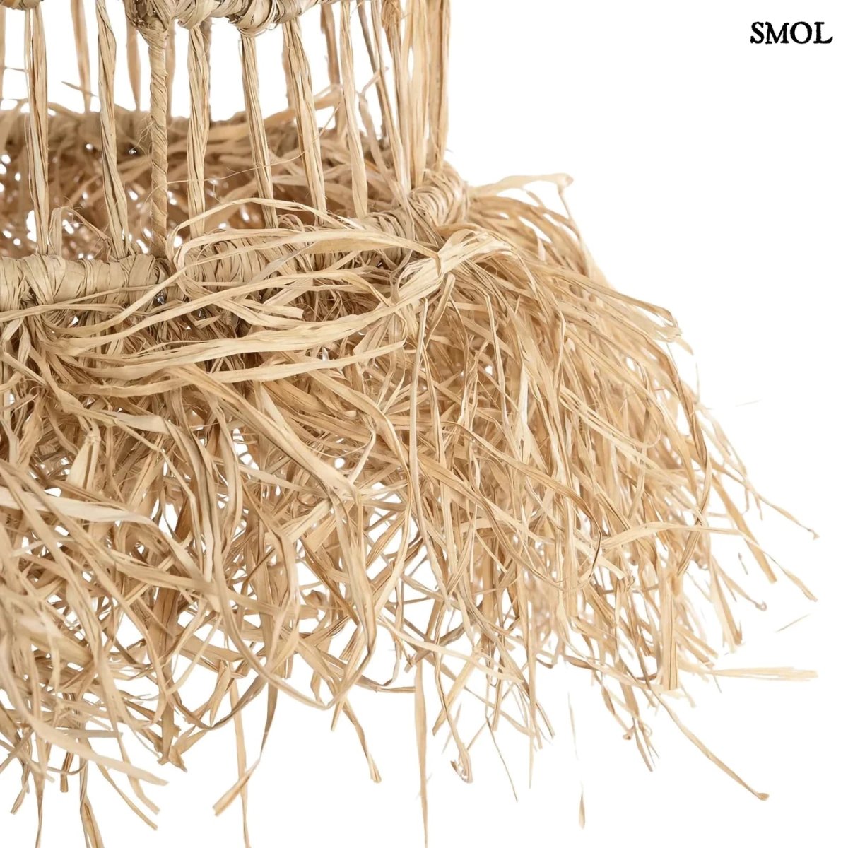 Bohó, Fonott Fű Lámpaernyő, 40 cm | CASITA - SMOL
