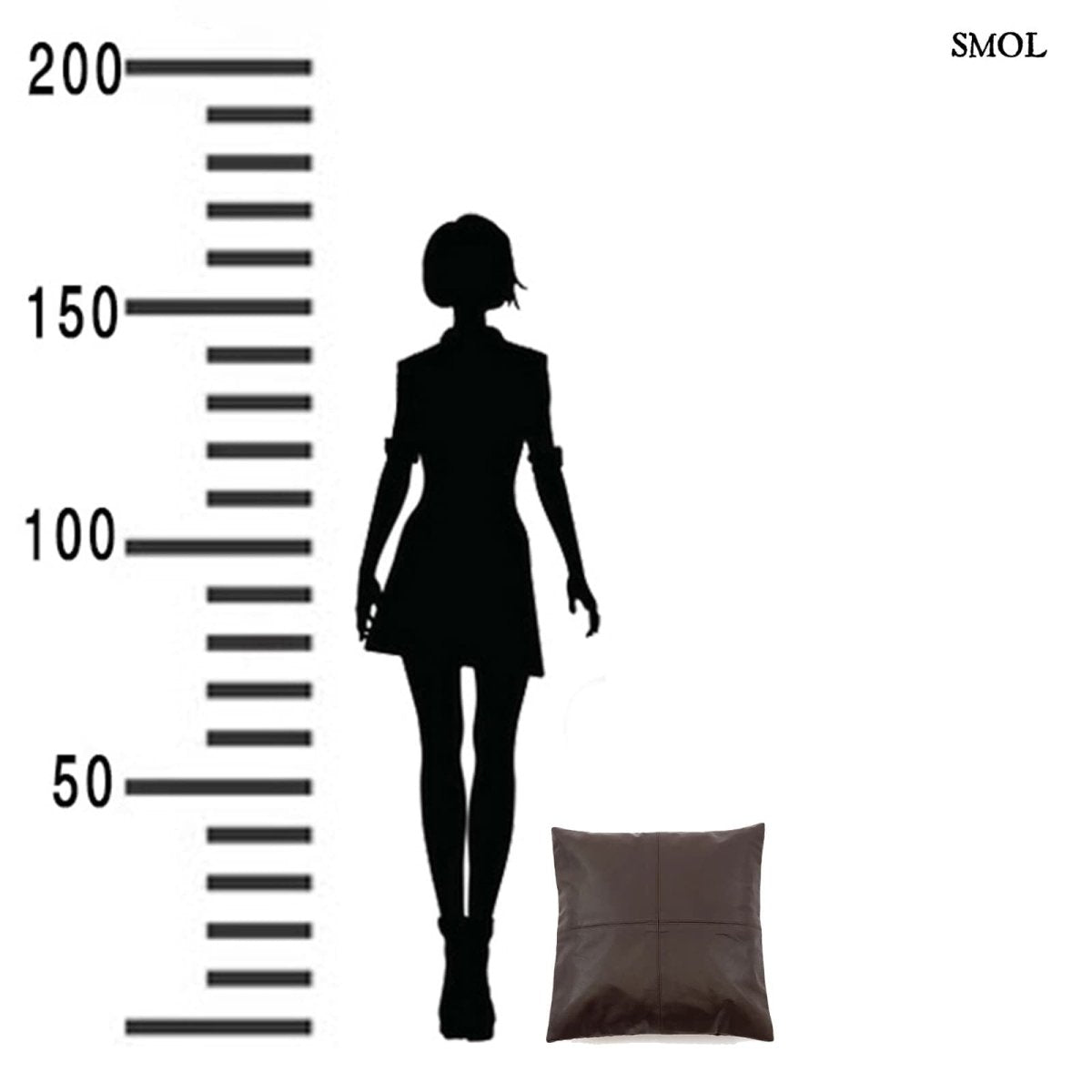 Bőr Díszpárnahuzat, 40x40 cm | CHARLINA - SMOL