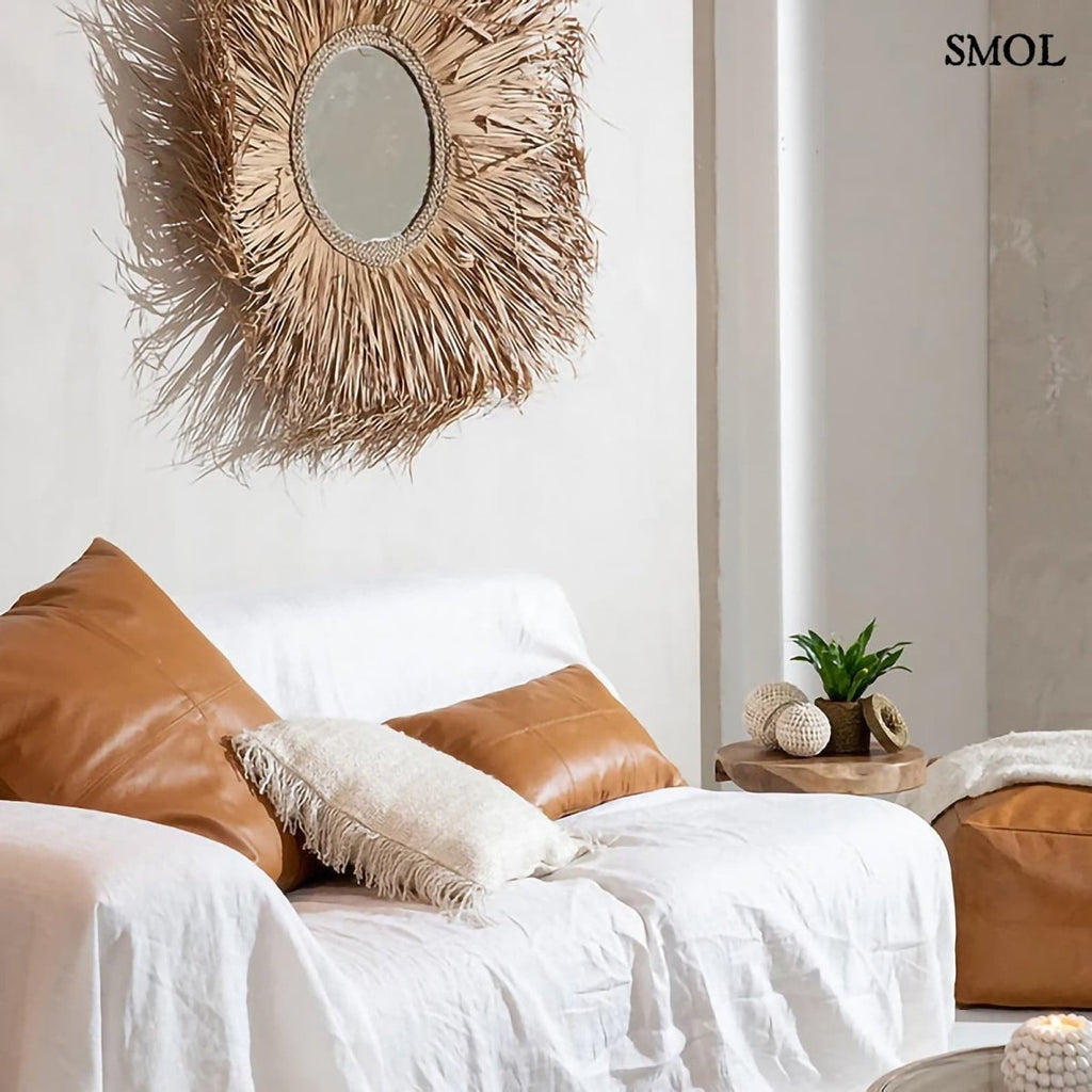 Bőr Díszpárnahuzat, 60x60 | CARTER - SMOL