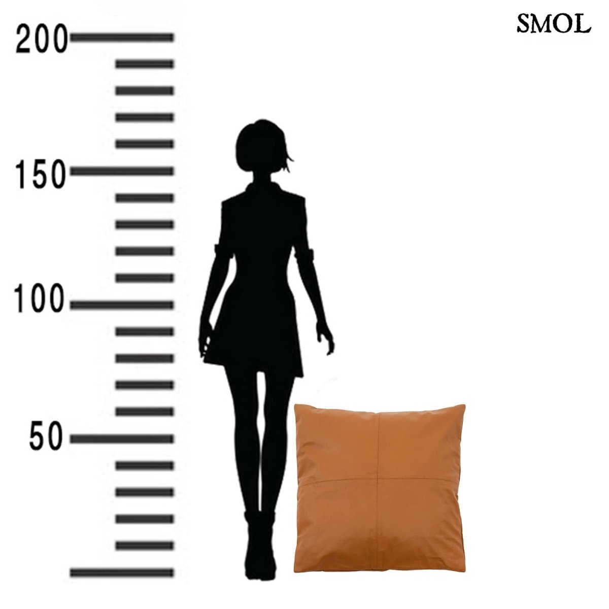 Bőr Díszpárnahuzat, 60x60 | CARTER - SMOL