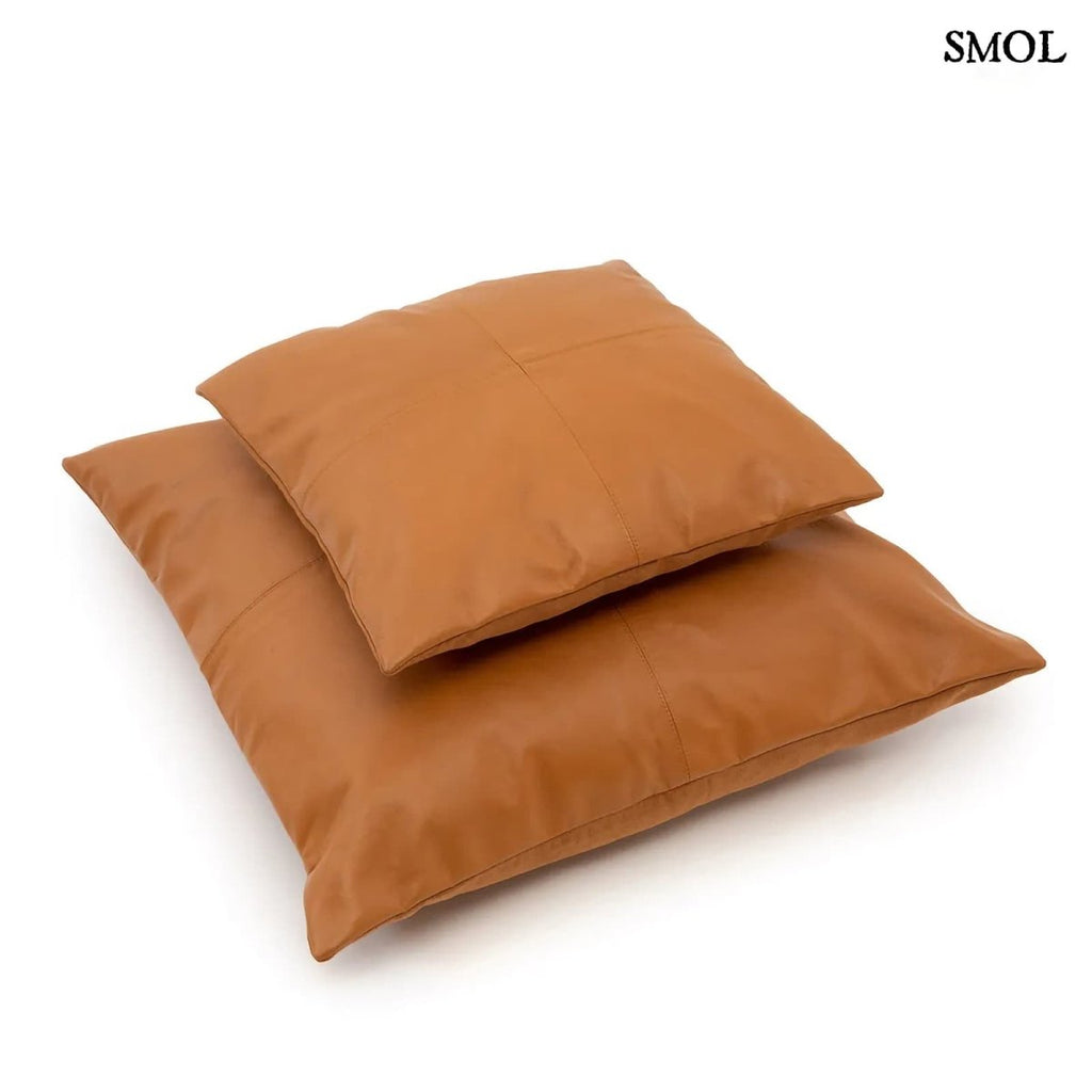 Bőr Díszpárnahuzat, 60x60 | CARTER - SMOL