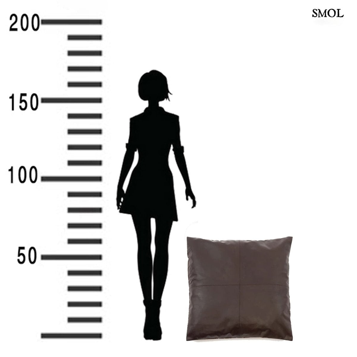 Bőr Díszpárnahuzat, 60x60 | CHANTAL - SMOL