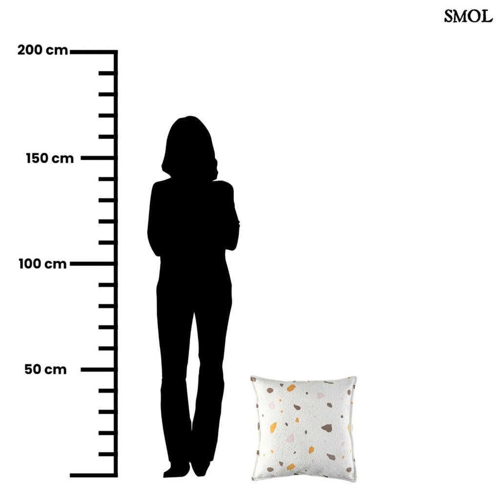 Buklé párna gyerekeknek, 55x33 cm, TERRAZZO MARBLE dizájnnal, méretarányosan