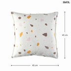 Buklé párna gyerekeknek, 55x33 cm, TERRAZZO MARBLE dizájnnal, méretekkel